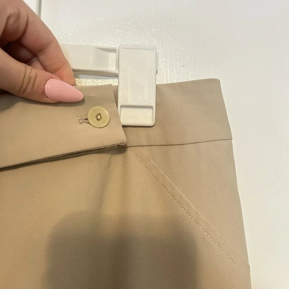 Peace of Cloth Panticular Woman's Pants Size 4 Flat Front Ankle Beige Tan - Picture 4 of 7